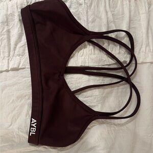 AYBL Chocolate Strappy Sports Bra